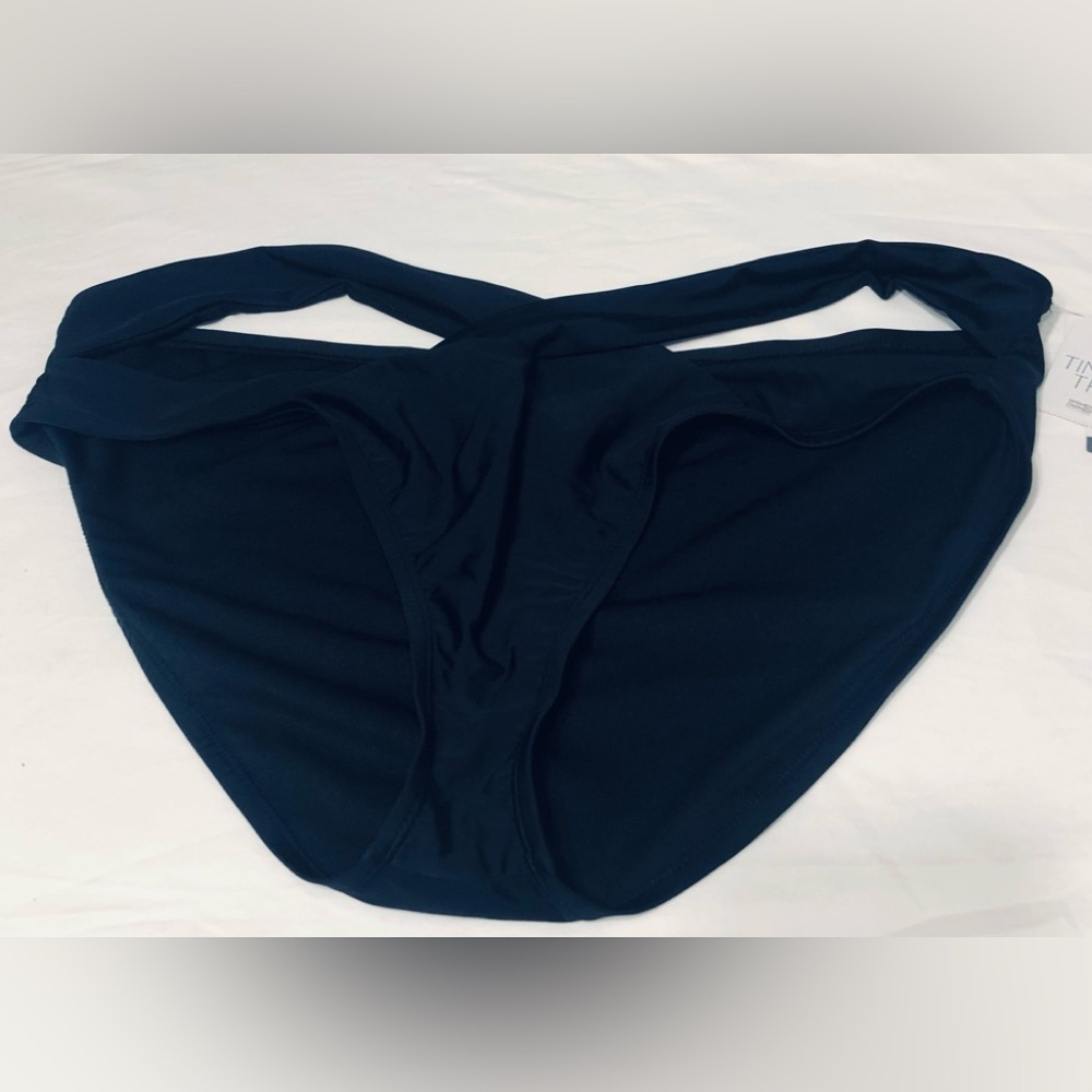 Women’s V-Front CutOut Swimsuit Bottoms MidRise Fit waist black.2X(20W-22W)